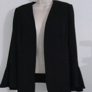 Vince Camuto Black Open-Front Cardigan